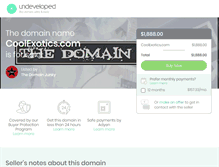 Tablet Screenshot of coolexotics.com